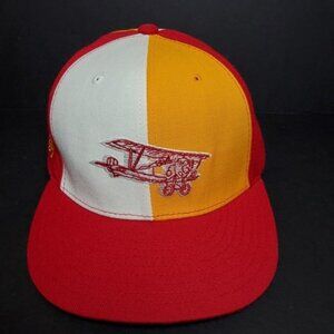 Stall & Dean Men's Rucker 7 3/4 Fitted Hat High Flyers Red Yellow White